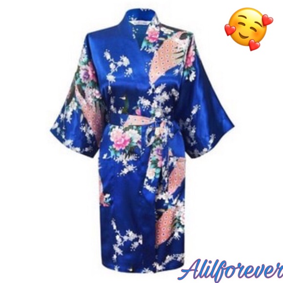 Other - 🥰 Navy Blue Kimono Robe Size L